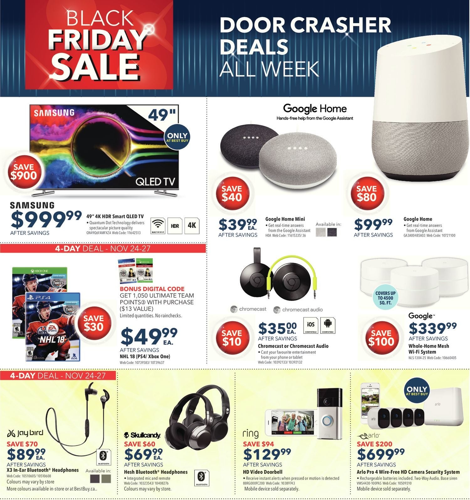 Best Buy Weekly Flyer Weekly Black Friday Sale Nov 24 – 30