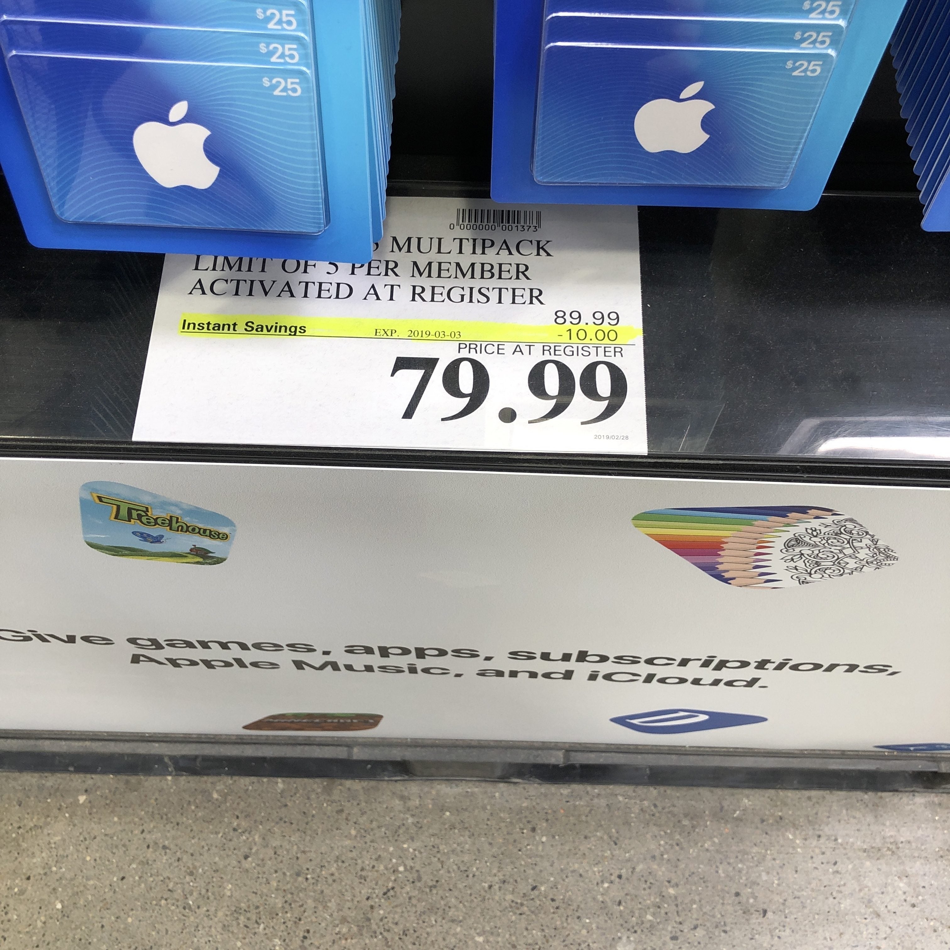 Costco $100 iTunes Cards for $79.99 instore. $83.99 online - Page 2 - RedFlagDeals.com Forums