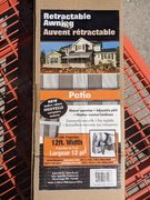 Retractable awning $119