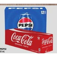 Coca-Cola or Pepsi Soft Drinks