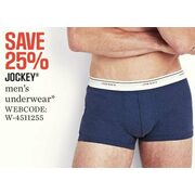 25% Off Jockey Men's Underwear