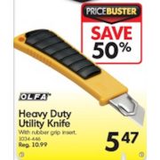 Heavy Duty Utility Knife - $5.47 (Save 50%)