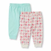 Baby Girls Cupcake Print And Solid Banded Knit Pants 2-pack - $11.99 ($12.96 Off)