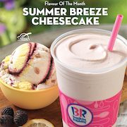 Baskin Robbins Coupons: Buy 1 Get 1 50% Off Summer Breeze Cheeseeake Ice Cream + $3 Off Featured Cake (Through June 30)
