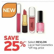 Revlon Lip Or Nail Cosmetics - 25% off