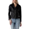 Dh3 - Hooded Faux Leather Bomber - $59.88