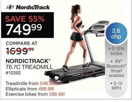 Nordictrack t6 7c treadmill Clearance