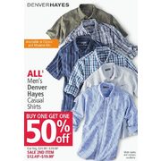 All Denverhayes Men's Casual Shirts - BOGO 50% off