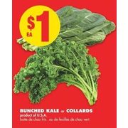 Bunched Kale or Collards - $1.00