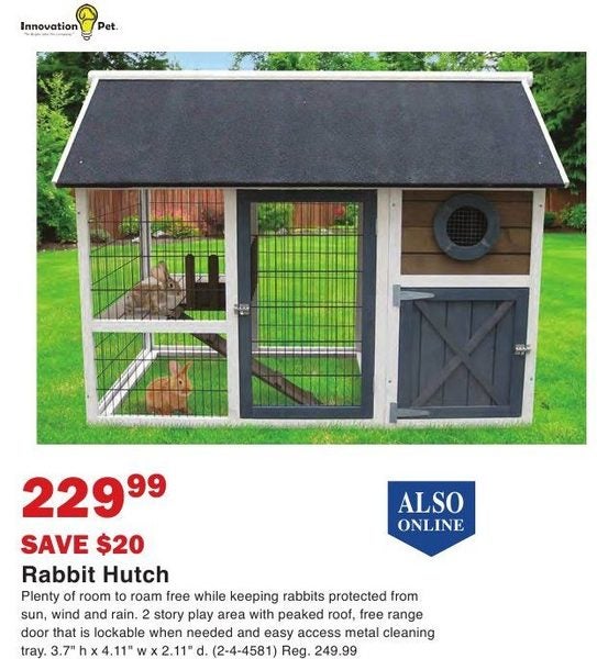 Hayneedle hotsell rabbit hutch