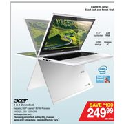 Acer 2-In-1 Chromebook - $249.99 ($100.00  off)