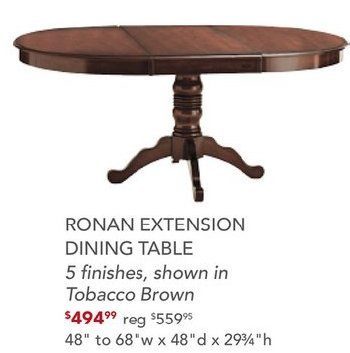 Pier1 Import Ronan Extension Dining, Pier One Round Table With Leaf