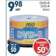 ASD DVD-R - $9.98 (50%  off)
