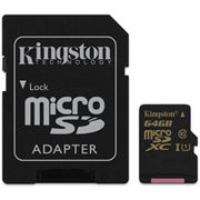 Kingston Tech 64GB Micro SDXC UHS-I U1 Class 10 Card w/ Adapter (Demo)- $42.99 ($32.00 Off)
