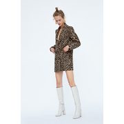 Leopard Print Jacquard Coat - $129.00