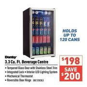 Danby 3.3 cu.ft. 120 Can Capacity At 355ml Each Beverage Center Refrigerator - Stainless Steel  - $198.00 ($200.00 off)