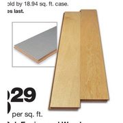 5" White Oak Engineered Wood Flooring With Underlayment  - $3.29/sq. ft.