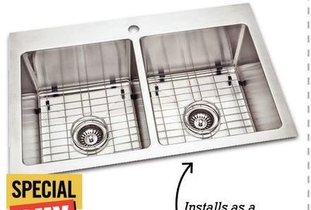Home Depot Glacier Bay Dual Mount Stainless Steel Kitchen