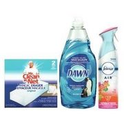 Mr. Clean Multi-Surface Cleaners Or Magic Eraser, Dawn Ultra Dish Liquid Or Febreze Air Effects  - 2/$6.00
