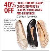 Collection By Clarks, Cloudsteppers By Clarks, Naturalizer And Lifestride Comfort Footwear - 40% off