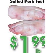 Salted Pork Feet - $1.99/lb