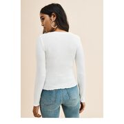 Ribbed Crew Neck Top - Final Sale - $10.00 ($19.95 Off)