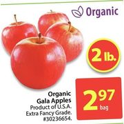 Organic Gala Apples  - $2.97/bag