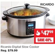 Ricardo Digital Slow Cooker - $47.99 (40% off)