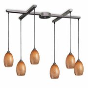 Elk Lighting Mulinello 6-light Pendant With Coco Glass - $1,189.99 ($510.00 Off)