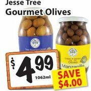 Jesse Tree Gourmet Olives - $4.99/1062 ml ($4.00 off)