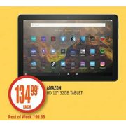 Amazon HD 10" 32GB Tablet - $134.99