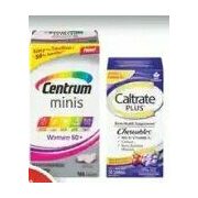 Caltrate Calcium or Centrum Multivitamin Products - Up to 25% off