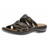 Leisa Grace Black Leather Slide Sandal By Clarks - $99.99 ($10.01 Off)