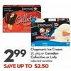 Chapman's Ice Cream Or Canadian Collection Or Lolly - $2.99 (Up to $2.50 off)