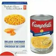 Campbell's Condensed, Nongshim Noodle Soup or PC Macaroni & Cheese Dinner - 2/$3.00