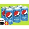 Pepsi Soft Drinks Mini Cans - $2.99 ($0.30 off)