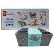 10pc Storage Basket Set or PC 11pc Glass Container Set - $17.99